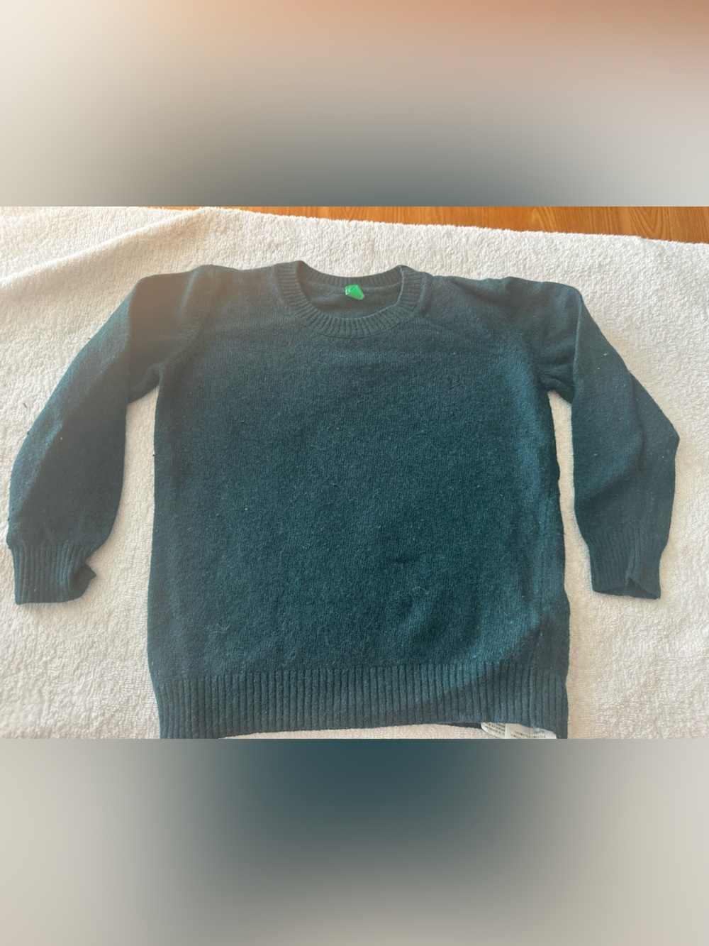 United Colors Of Benetton Kids Teal Crewneck Sweater